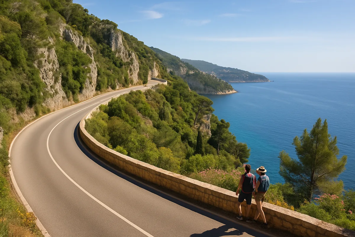 Les 3 Corniches Côte d'Azur : itinéraire entre Nice et Menton