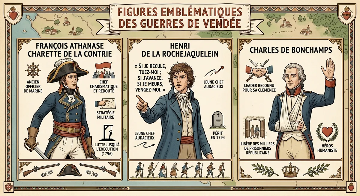 Figures emblématiques des Guerres de Vendée