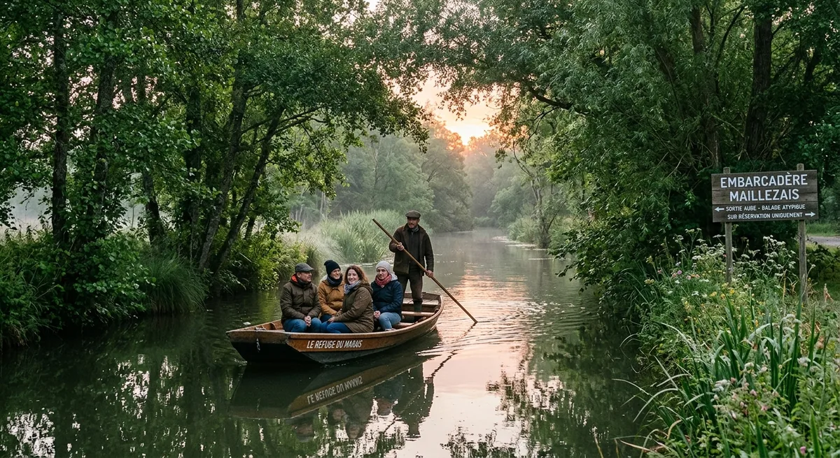 Balade en barque atypique dans le Marais Poitevin