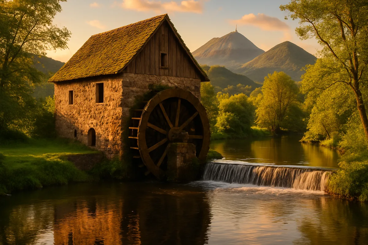 Moulins à eau en Auvergne : patrimoine et tourisme
