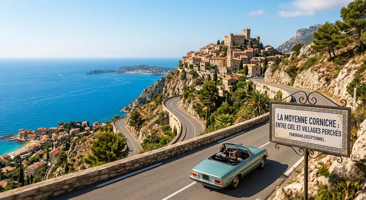 La Moyenne Corniche entre collines et littoral sur la Côte d'Azur