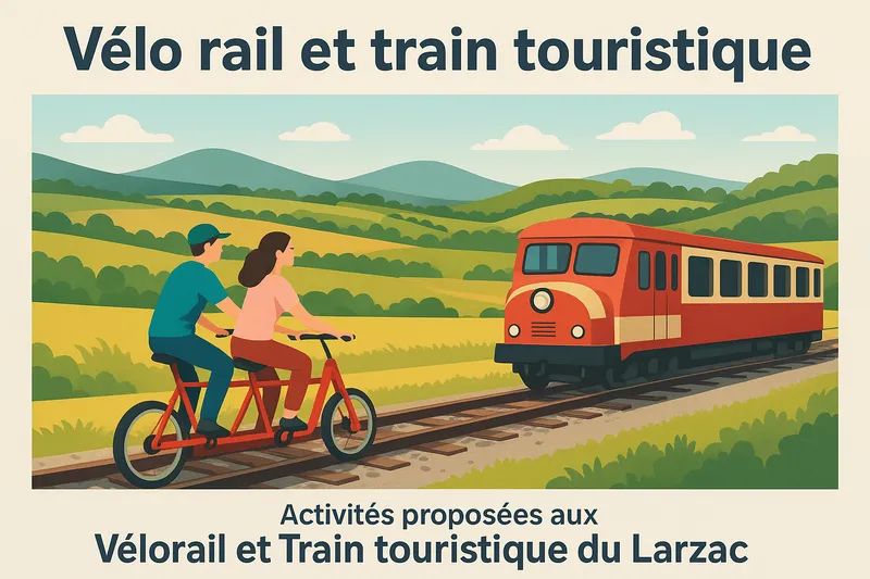 Le vélorail et le train touristique offrent une manière originale de découvrir une ancienne voie fer