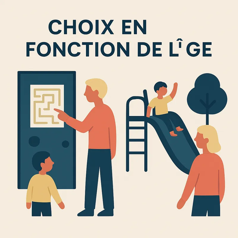 Adaptez votre choix à leur âge. Un escape game demande de réfléchir en équipe, tandis qu’une aire de